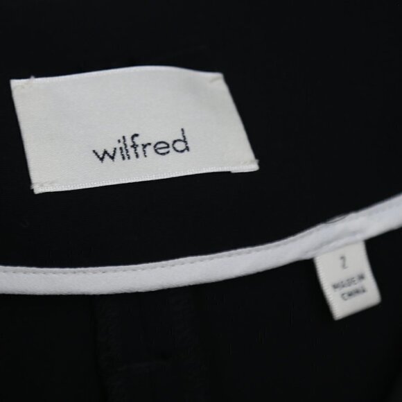 Wilfred Clotilde Pant Black Pleated Front High Rise Japanese Crepe - Picture 4 of 8